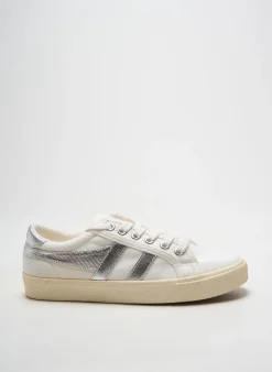 Baskets Gola Argent Talon Plat Jusqu'à 3cm