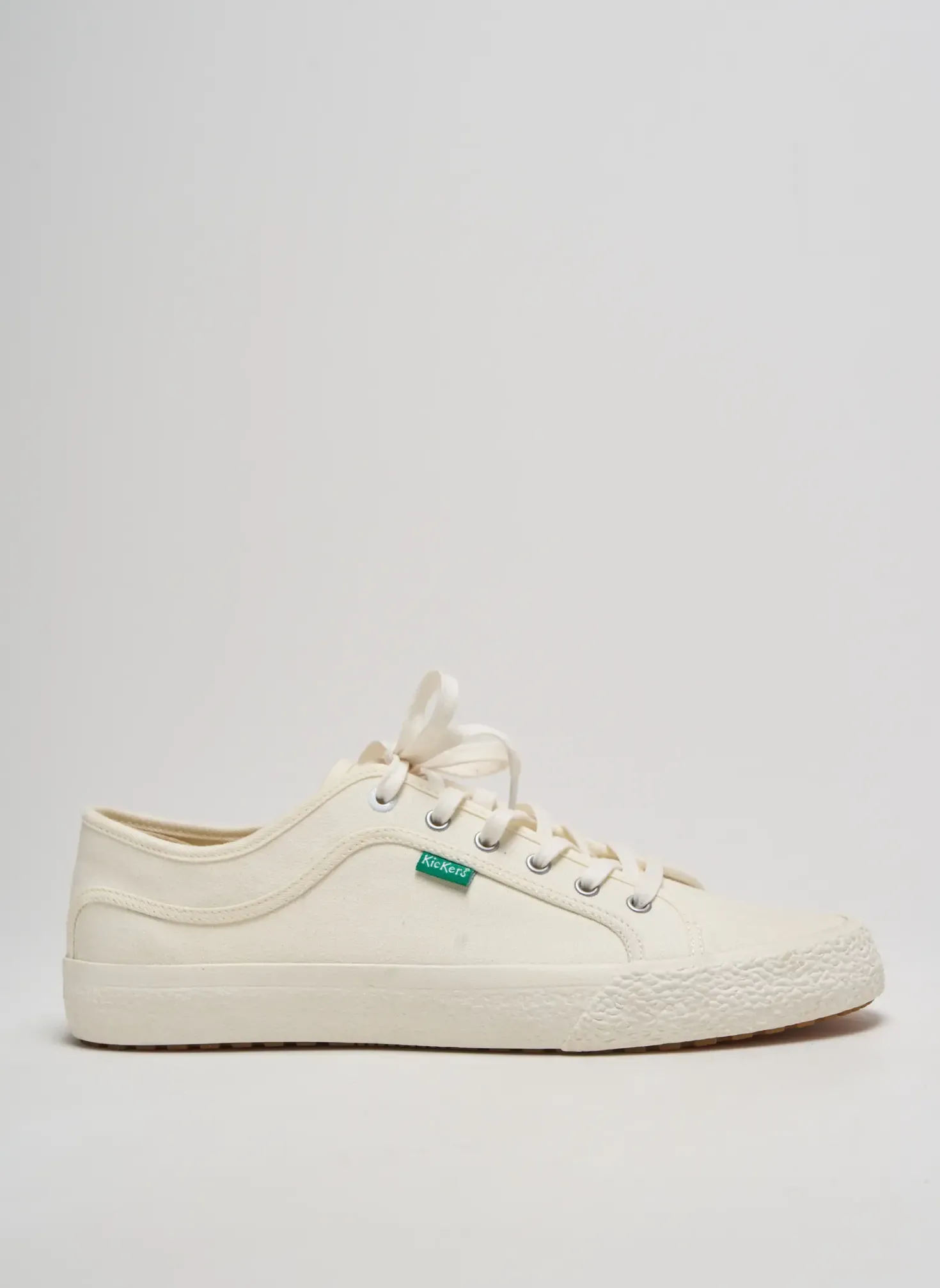 Baskets Kickers Beige Bout Rond