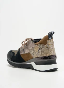 Baskets Mam'zelle Noir Talon De 4 À 6cm