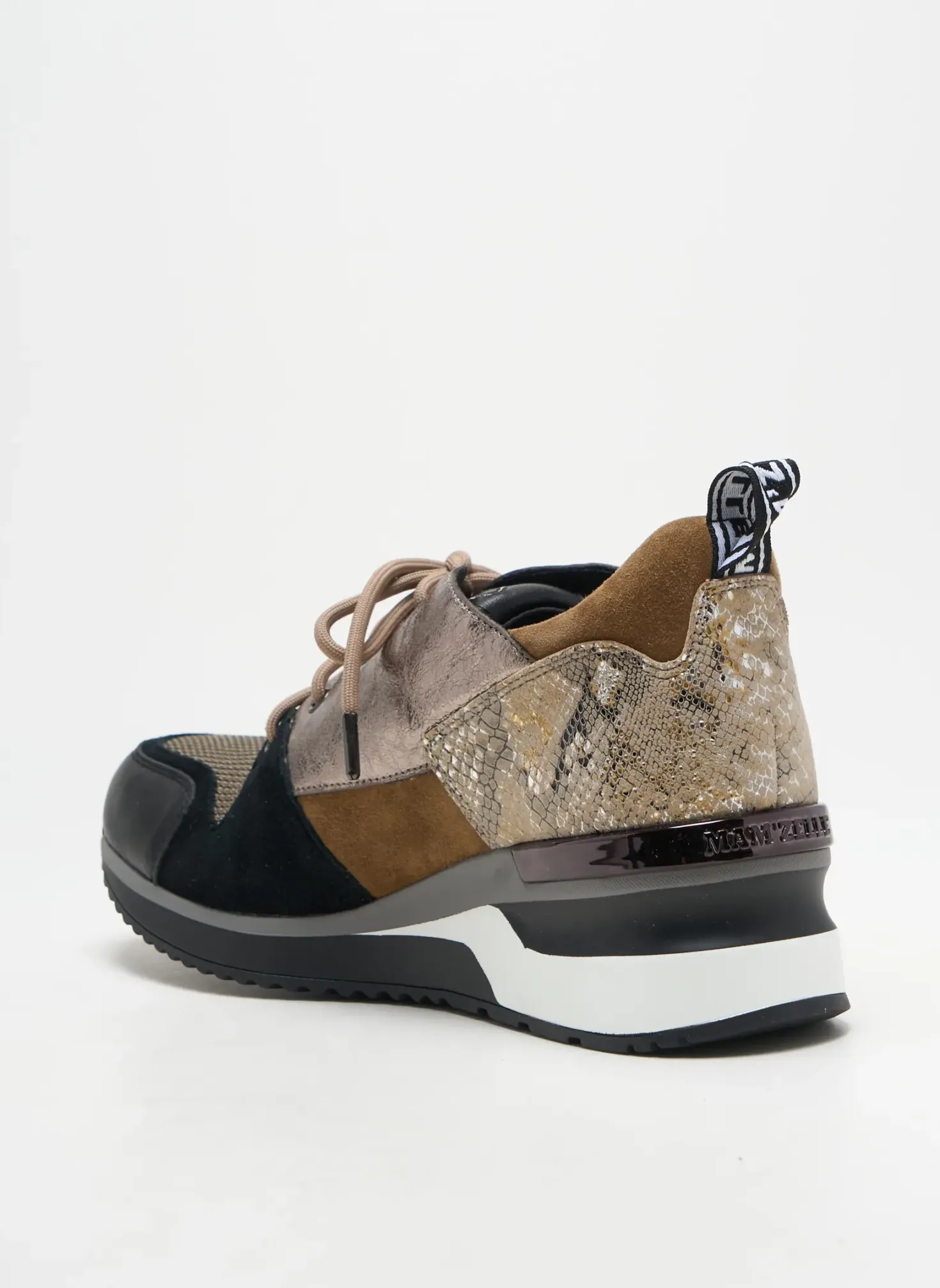 Baskets Mam'zelle Noir Talon De 4 À 6cm