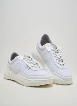Baskets Me.land Blanc Talon De 4 À 6cm
