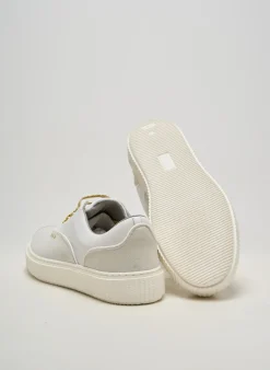 Baskets Me.land Blanc Talon Plat Jusqu'à 3cm
