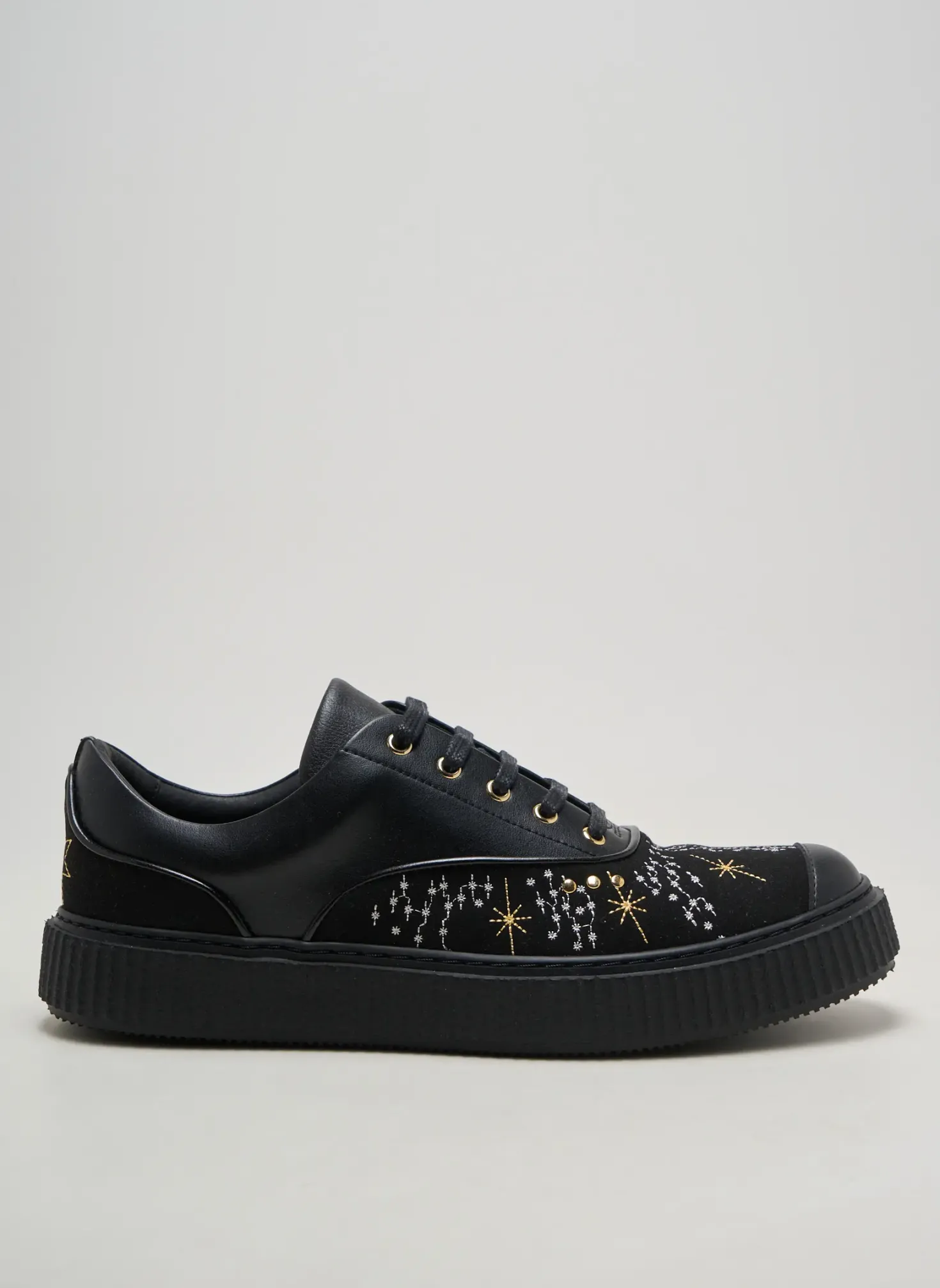 Baskets Me.land Noir Talon Plat Jusqu'à 3cm