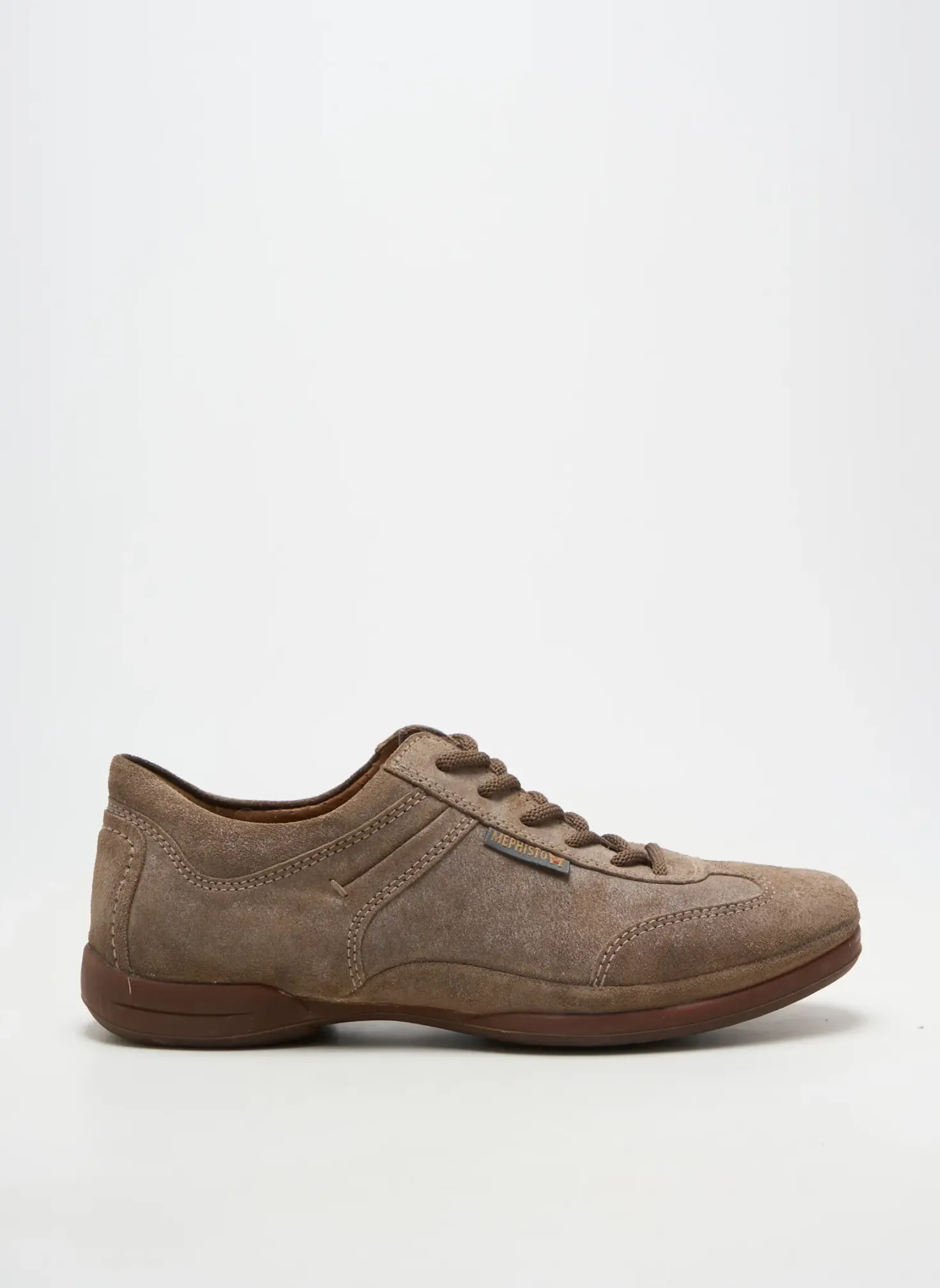 Baskets Mephisto Beige Bout Rond