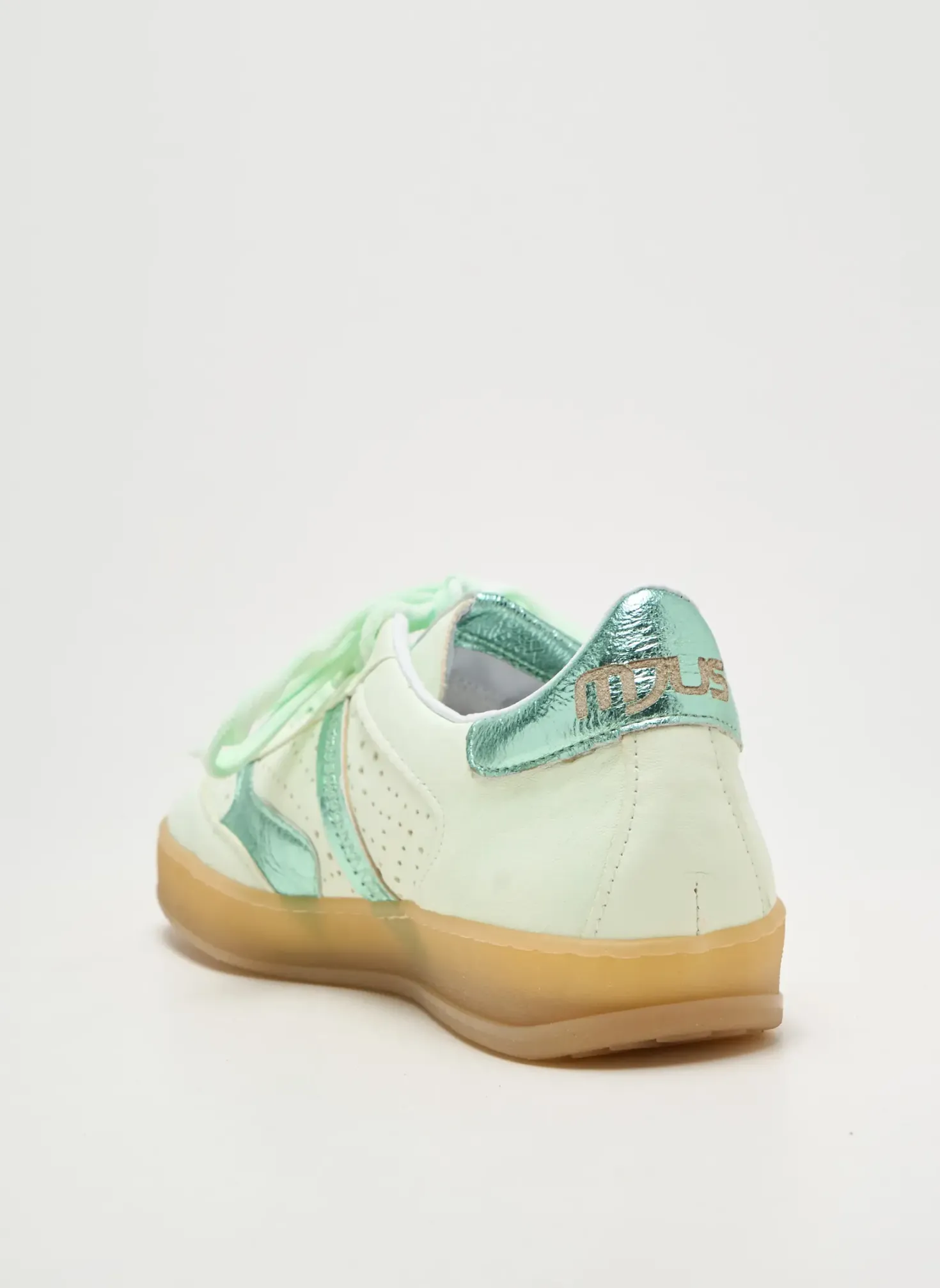 Baskets Mjus Vert Talon Plat Jusqu'à 3cm