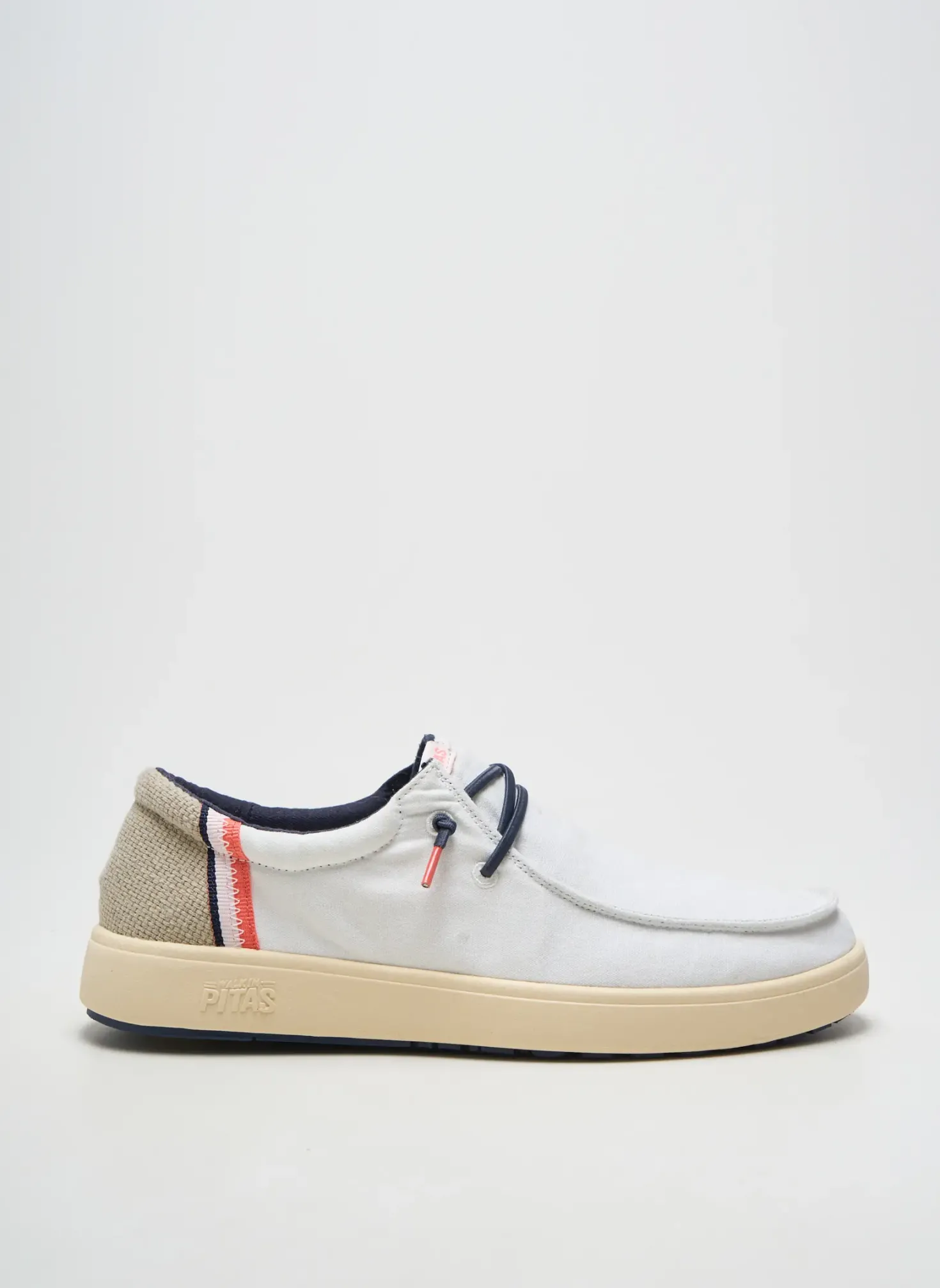 Baskets Pitas Blanc Bout Rond
