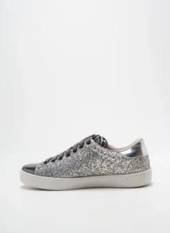 Baskets Victoria Argent Talon Plat Jusqu'à 3cm