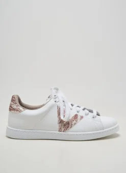 Baskets Victoria Blanc Talon Plat Jusqu'à 3cm