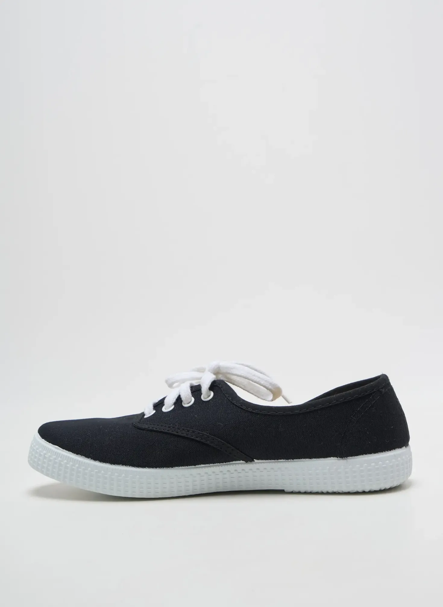 Baskets Victoria Noir Bout Rond
