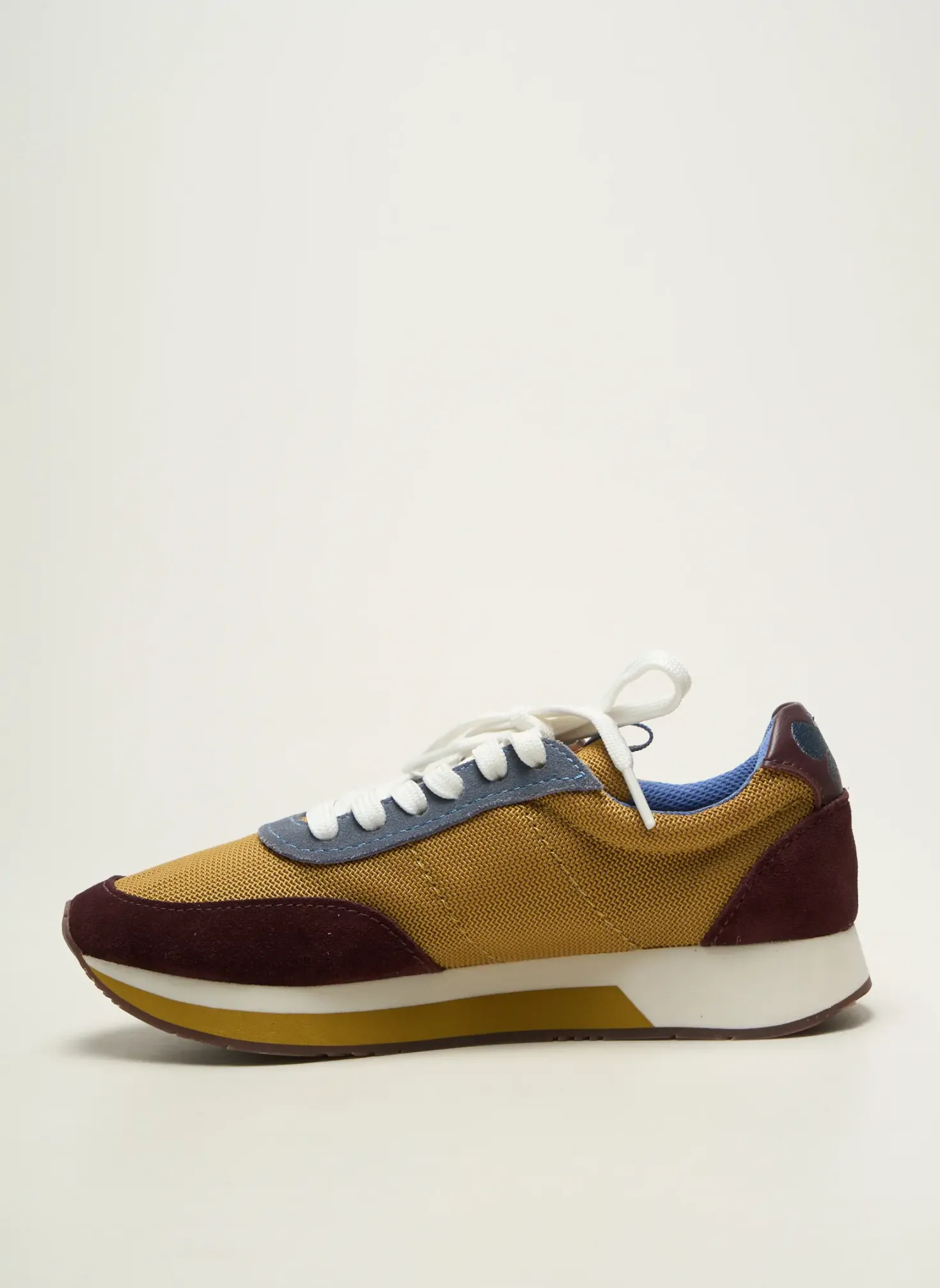 Baskets Weekend Maxmara Jaune Talon Plat Jusqu'à 3cm