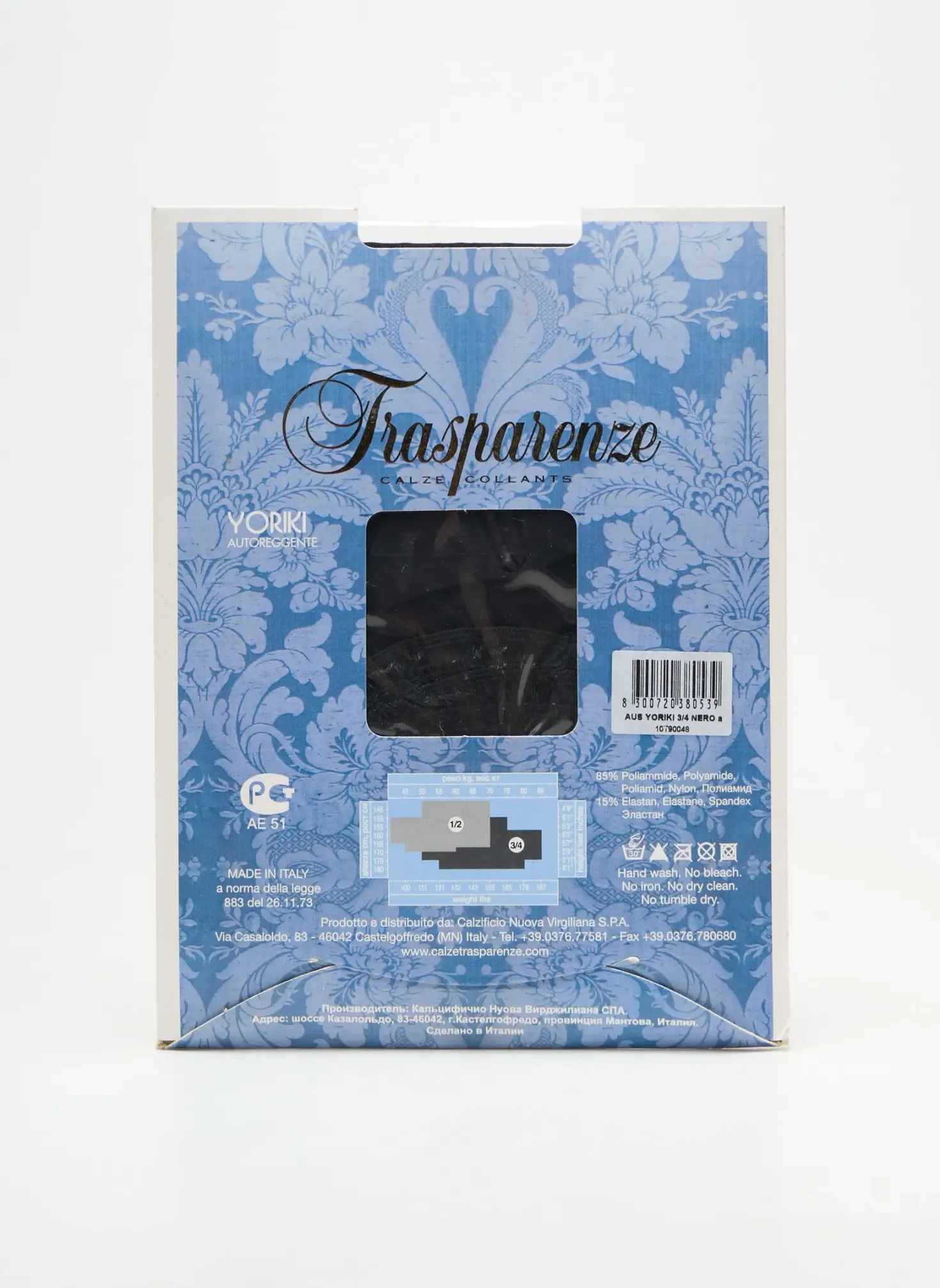Bas Trasparenze Noir