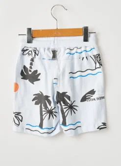Bermuda Garcia Bleu Taille Élastique