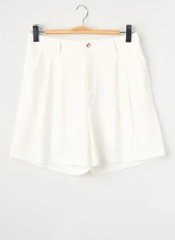Bermuda Only Beige Taille Haute
