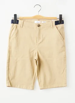 Bermuda Zy Beige Taille Ajustable
