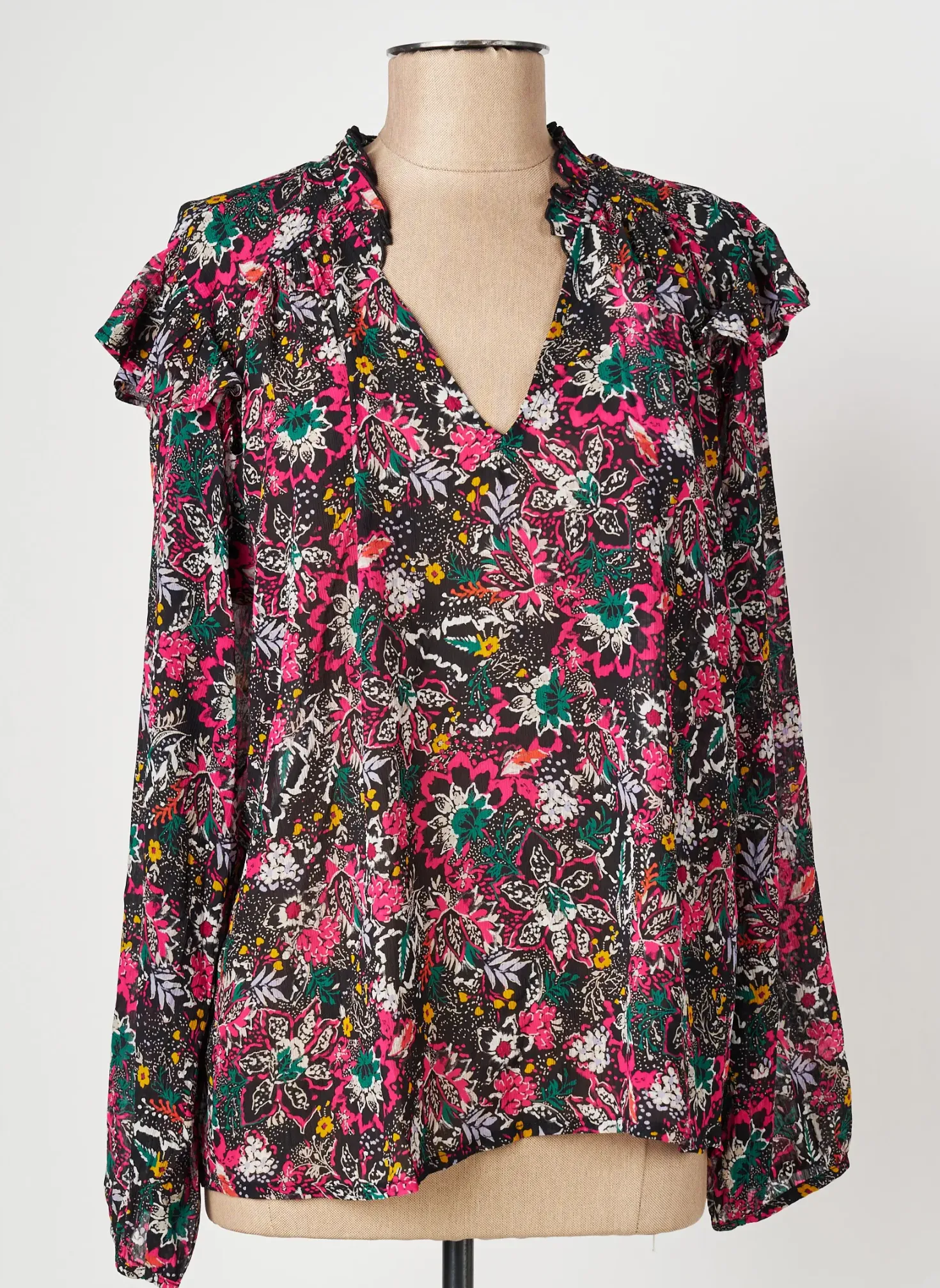 Blouse Ikks Noir Manches Longues