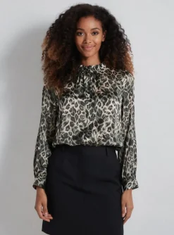 Blouse La Vie Paris Vert Manches Longues