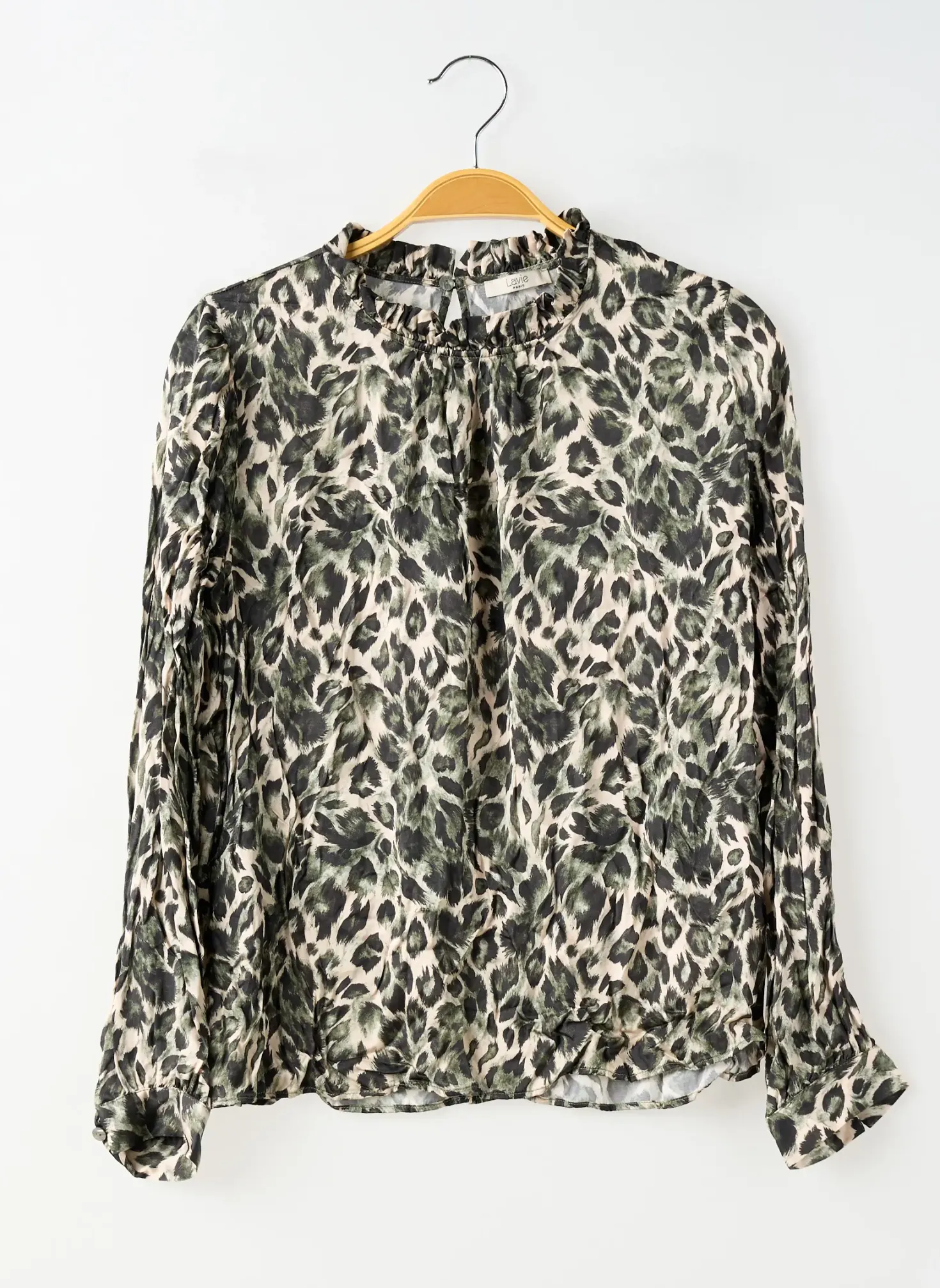Blouse La Vie Paris Vert Manches Longues