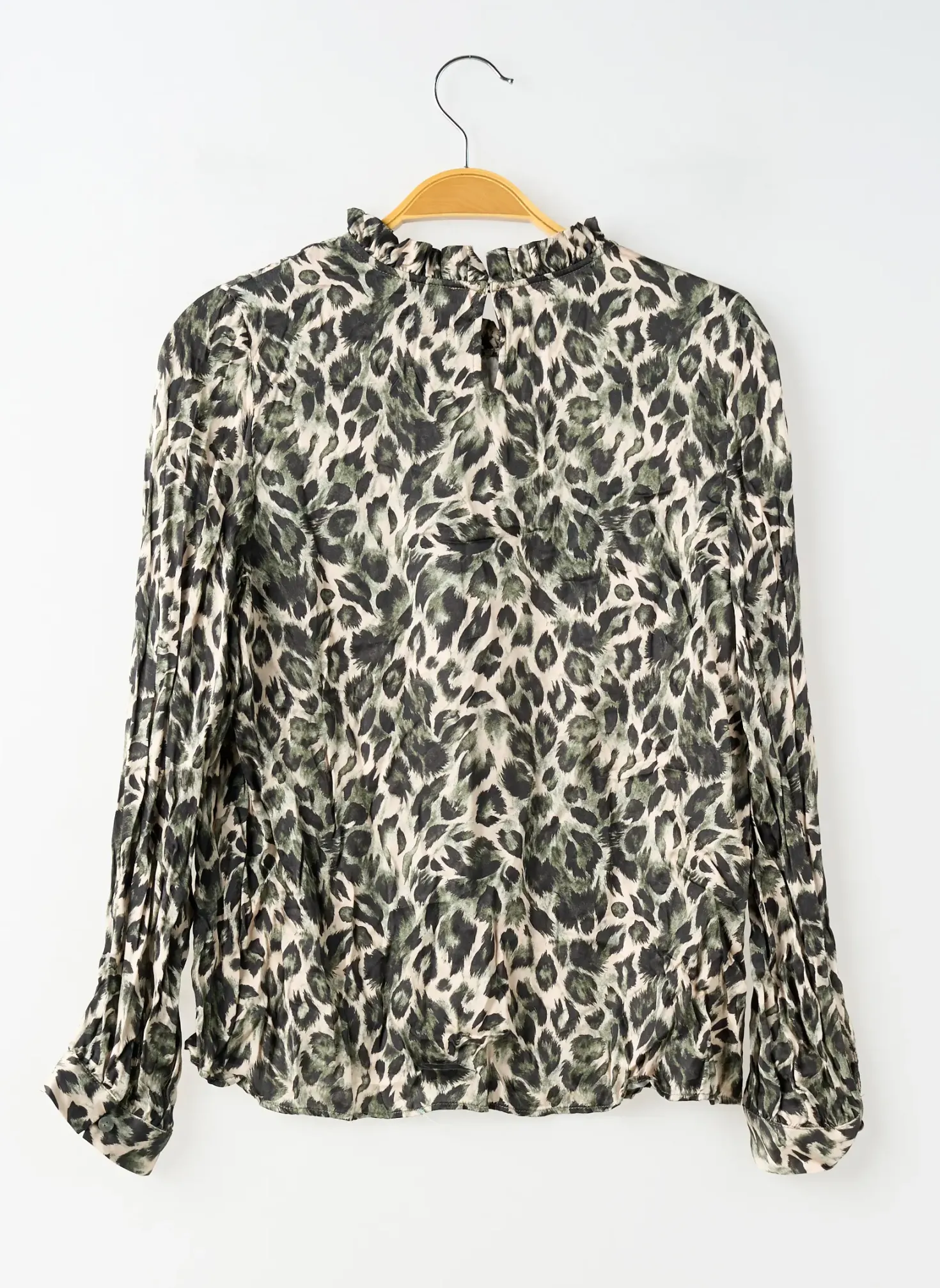 Blouse La Vie Paris Vert Manches Longues