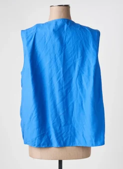 Blouse Mango Bleu