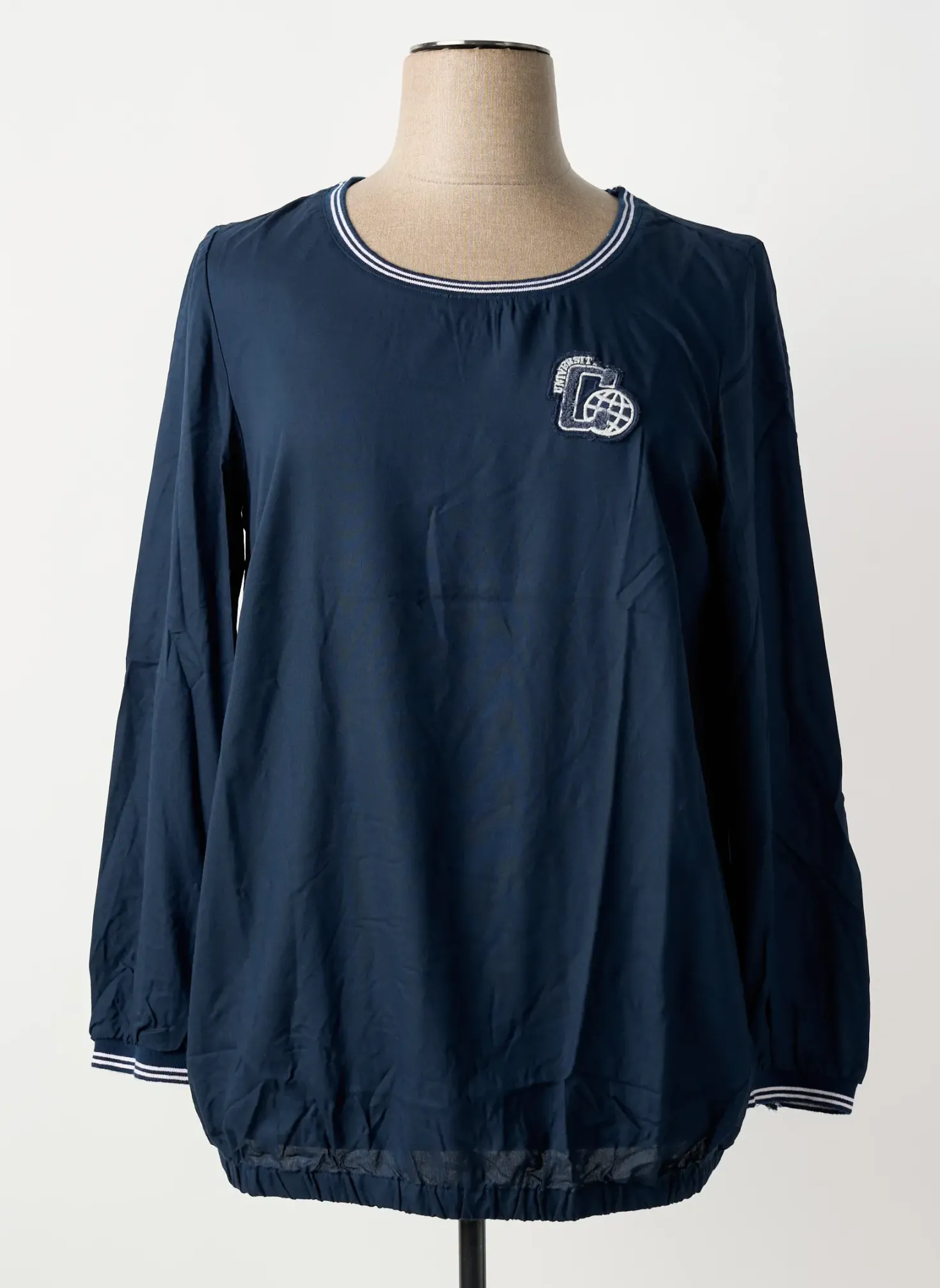 Blouse Sheego Bleu Manches Longues