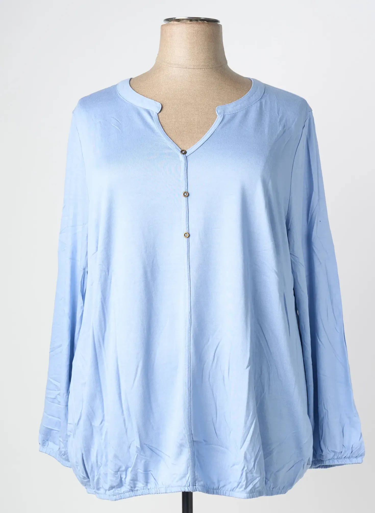 Blouse Sheego Bleu Manches Longues