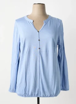 Blouse Sheego Bleu Manches Longues