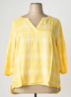 Blouse Sheego Jaune Manches 3/4