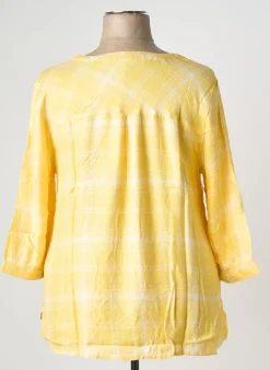 Blouse Sheego Jaune Manches 3/4