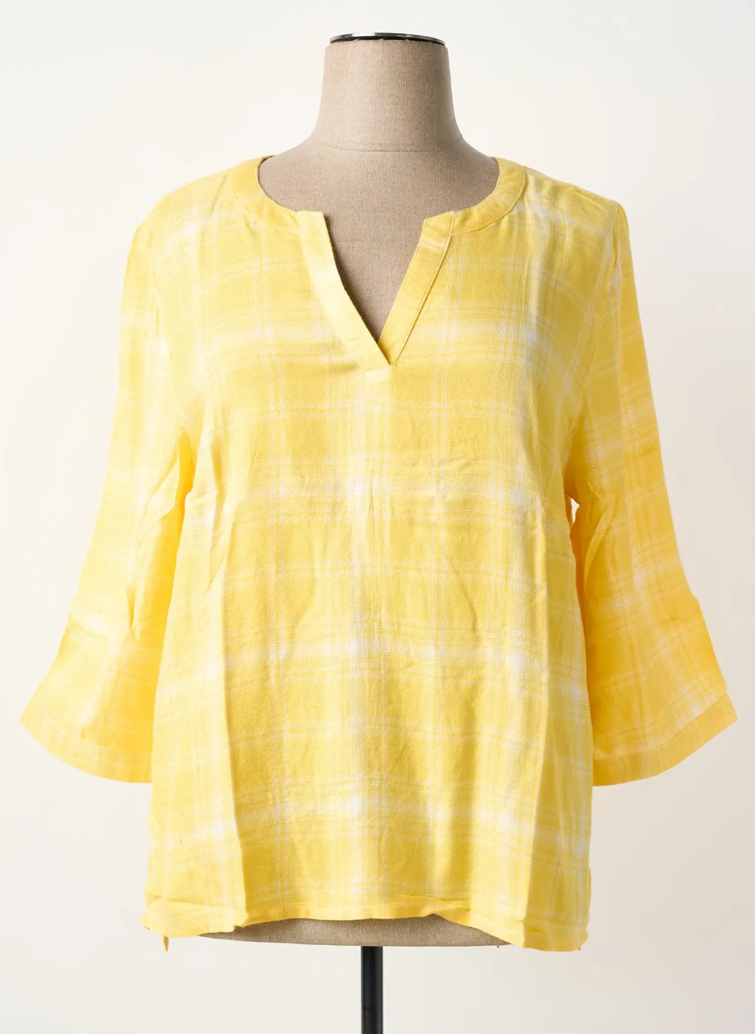 Blouse Sheego Jaune Manches 3/4