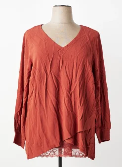 Blouse Sheego Marron Manches Longues