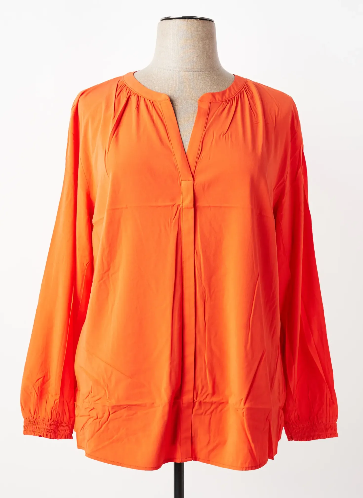 Blouse Tom Tailor Orange Manches Longues