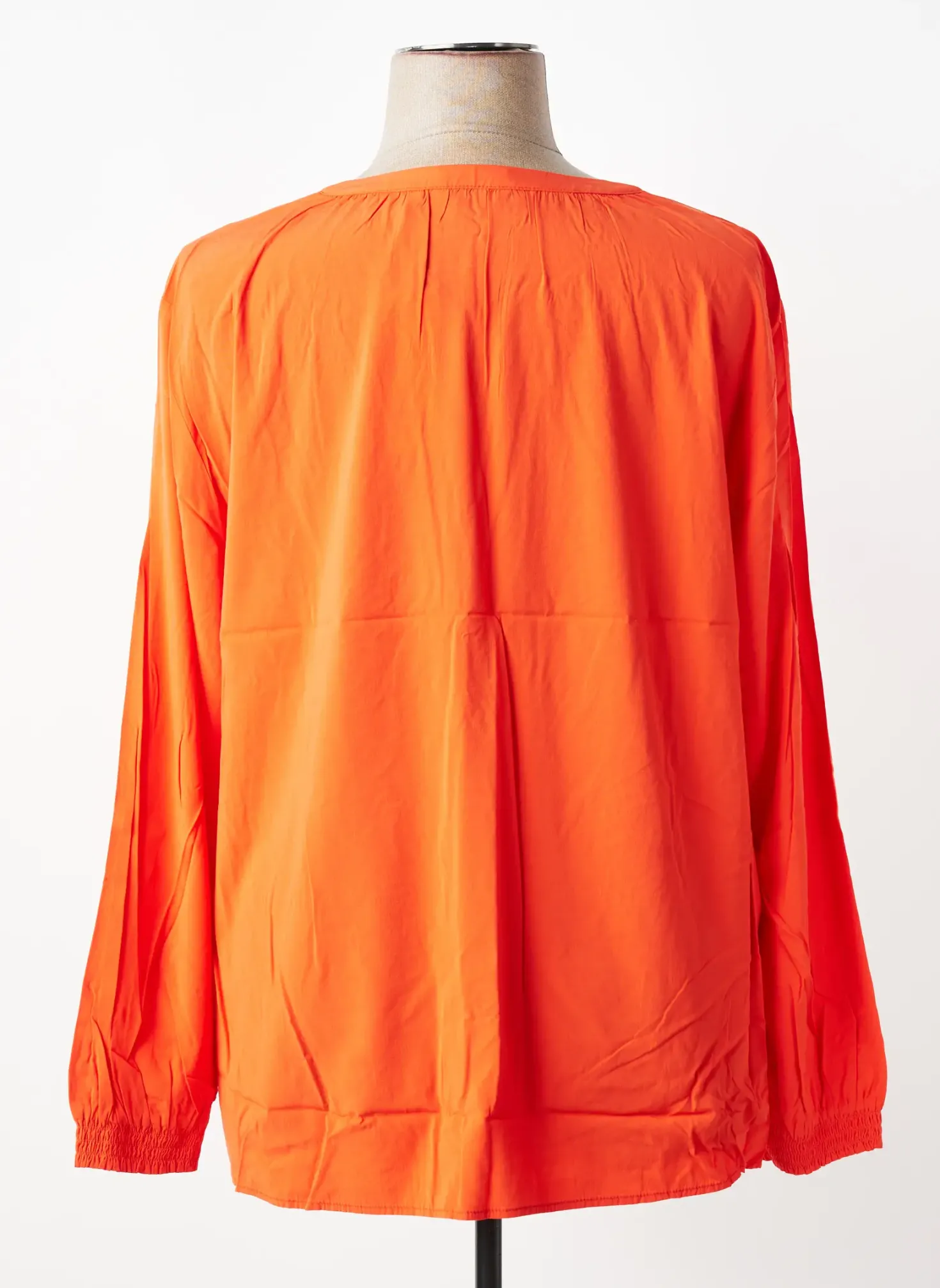 Blouse Tom Tailor Orange Manches Longues