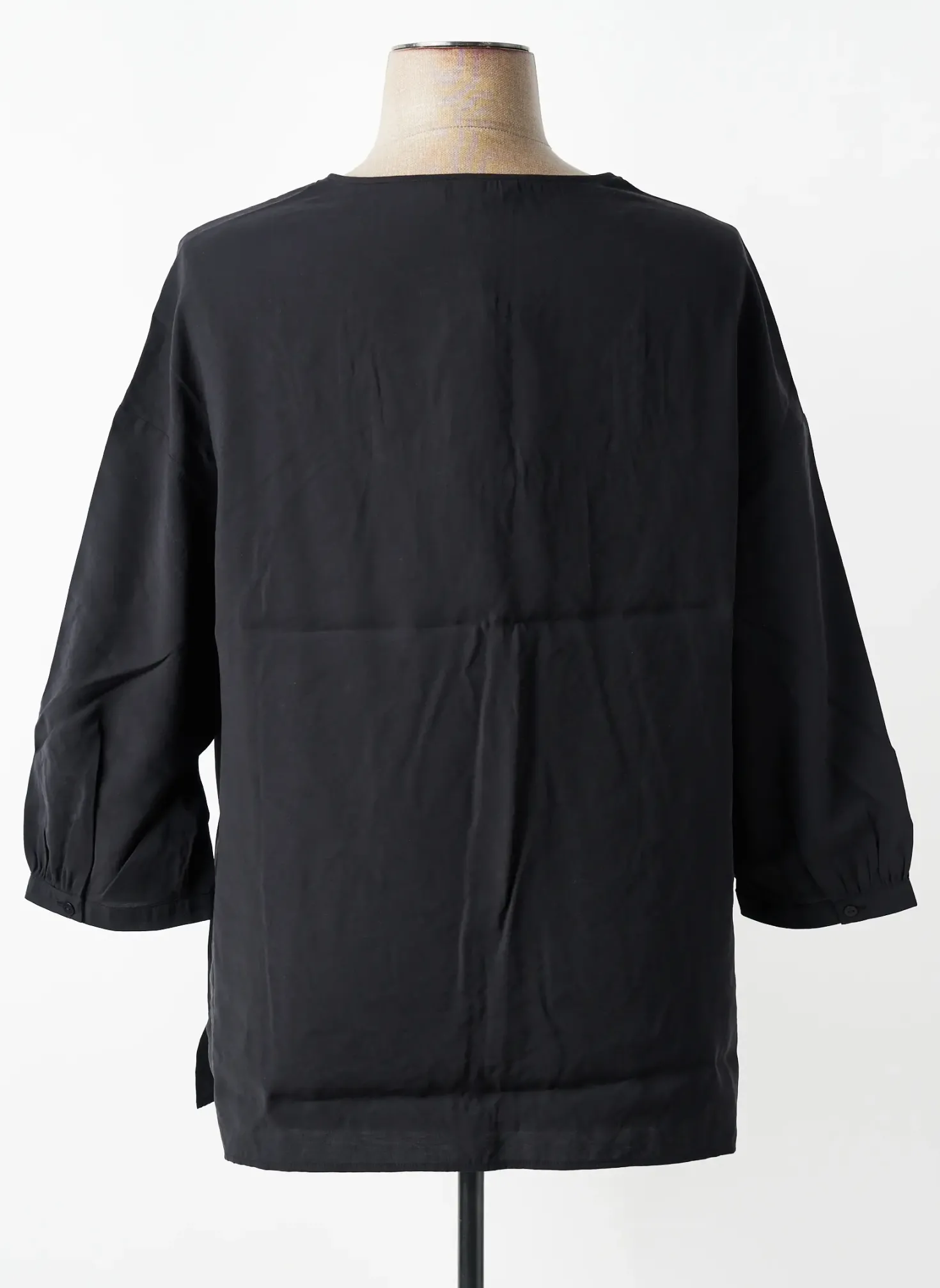 Blouse Triangle Noir Manches Longues