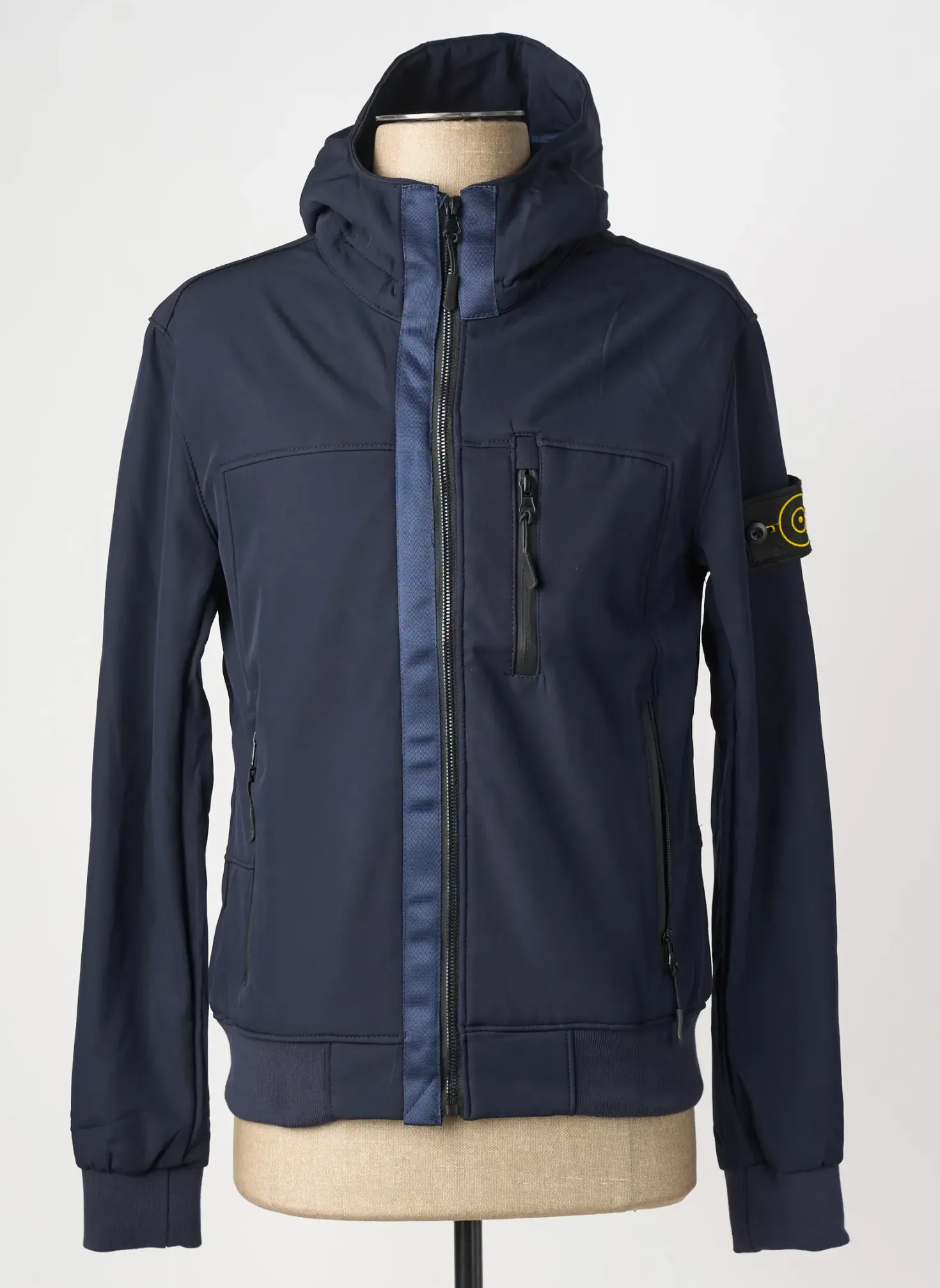 Blouson Just Key Bleu