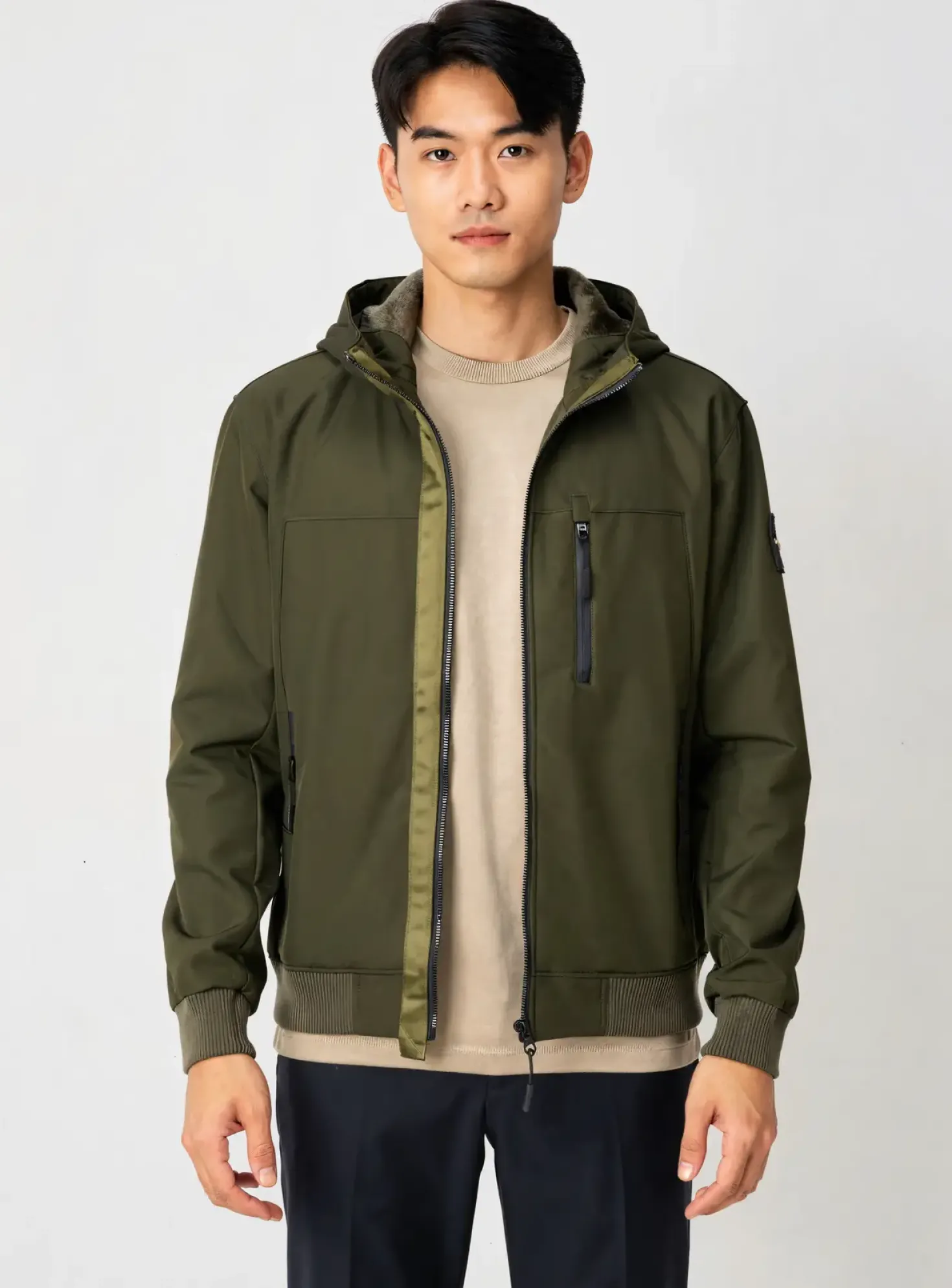 Blouson Just Key Vert