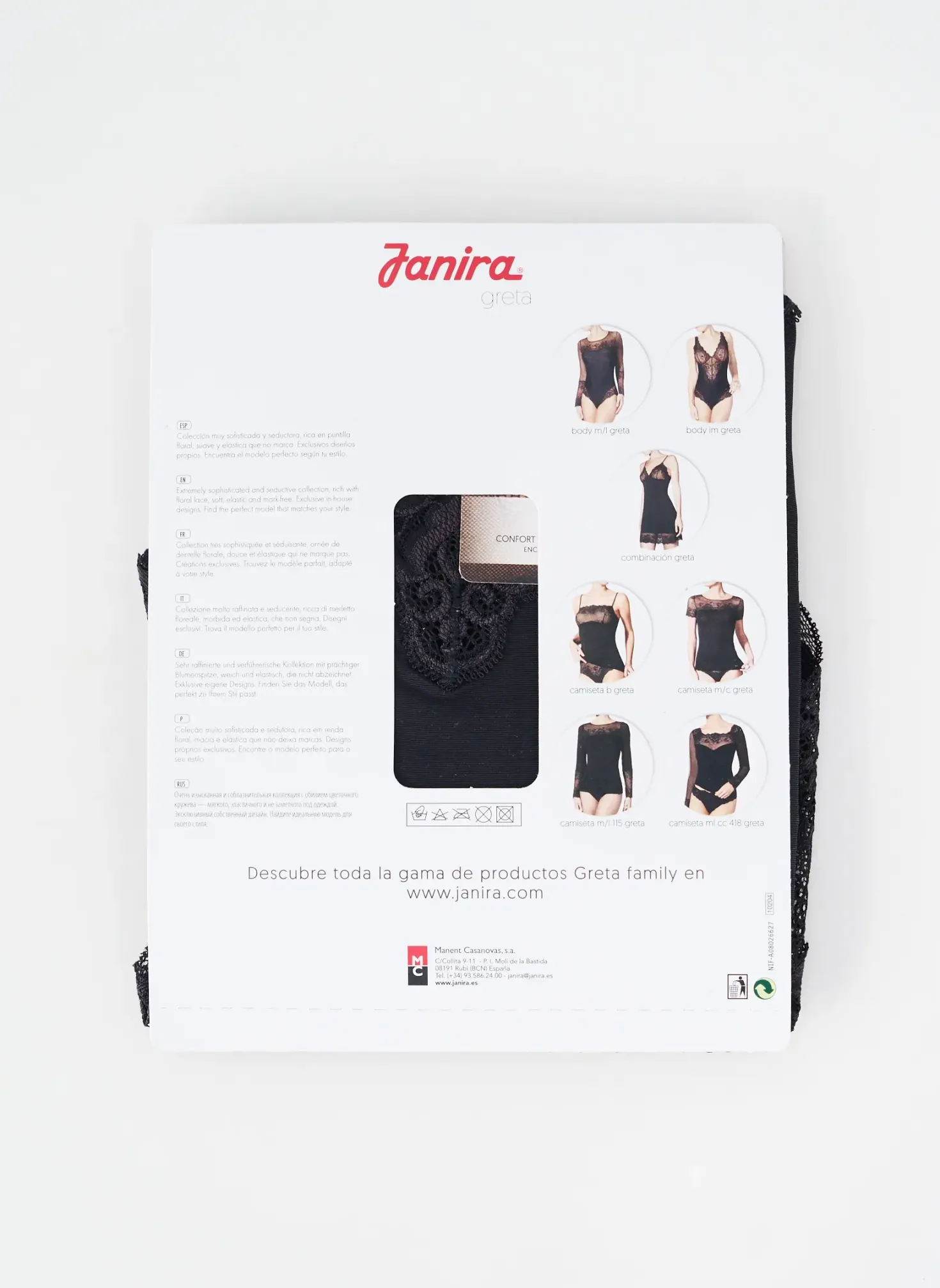 Body Lingerie Janira Noir