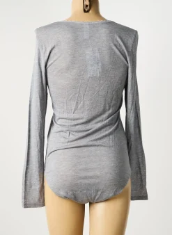 Body Simone Perele Gris Manches Longues
