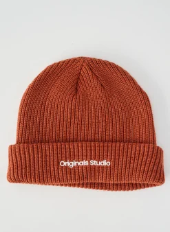 Bonnet Jack & Jones Marron