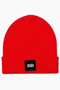 Bonnet Jack & Jones Rouge