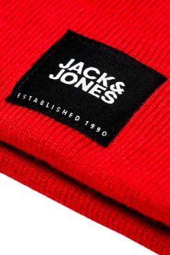 Bonnet Jack & Jones Rouge