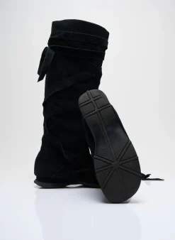 Bottes Andre Noir Talon Plat Jusqu'à 3cm