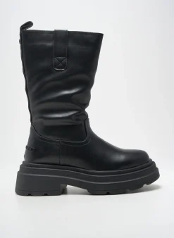 Bottes Buffalo Noir Talon De 4 À 6cm