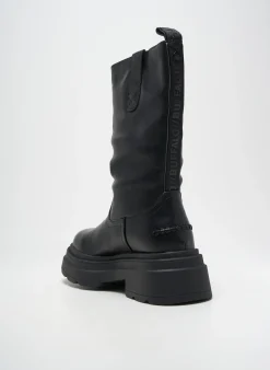 Bottes Buffalo Noir Talon De 4 À 6cm