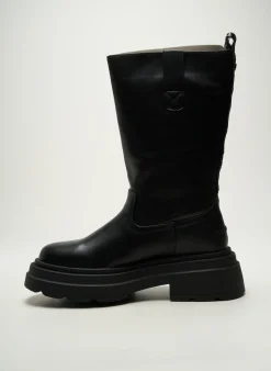 Bottes Buffalo Noir Talon De 4 À 6cm
