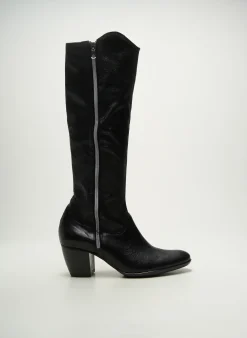 Bottes France Mode Noir Talon De 4 À 6cm