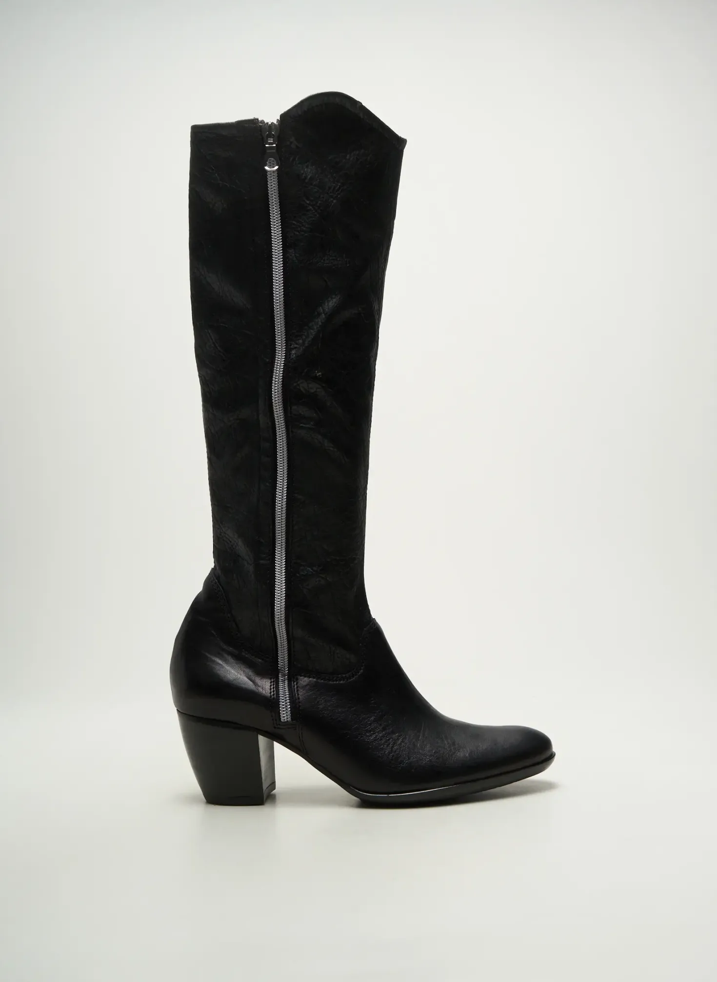 Bottes France Mode Noir Talon De 4 À 6cm