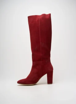 Bottes Idano Rouge Talon De 7 À 9cm