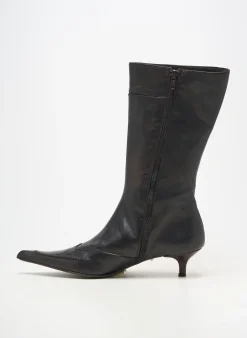 Bottes Ilario Ferucci Noir Talon De 4 À 6cm