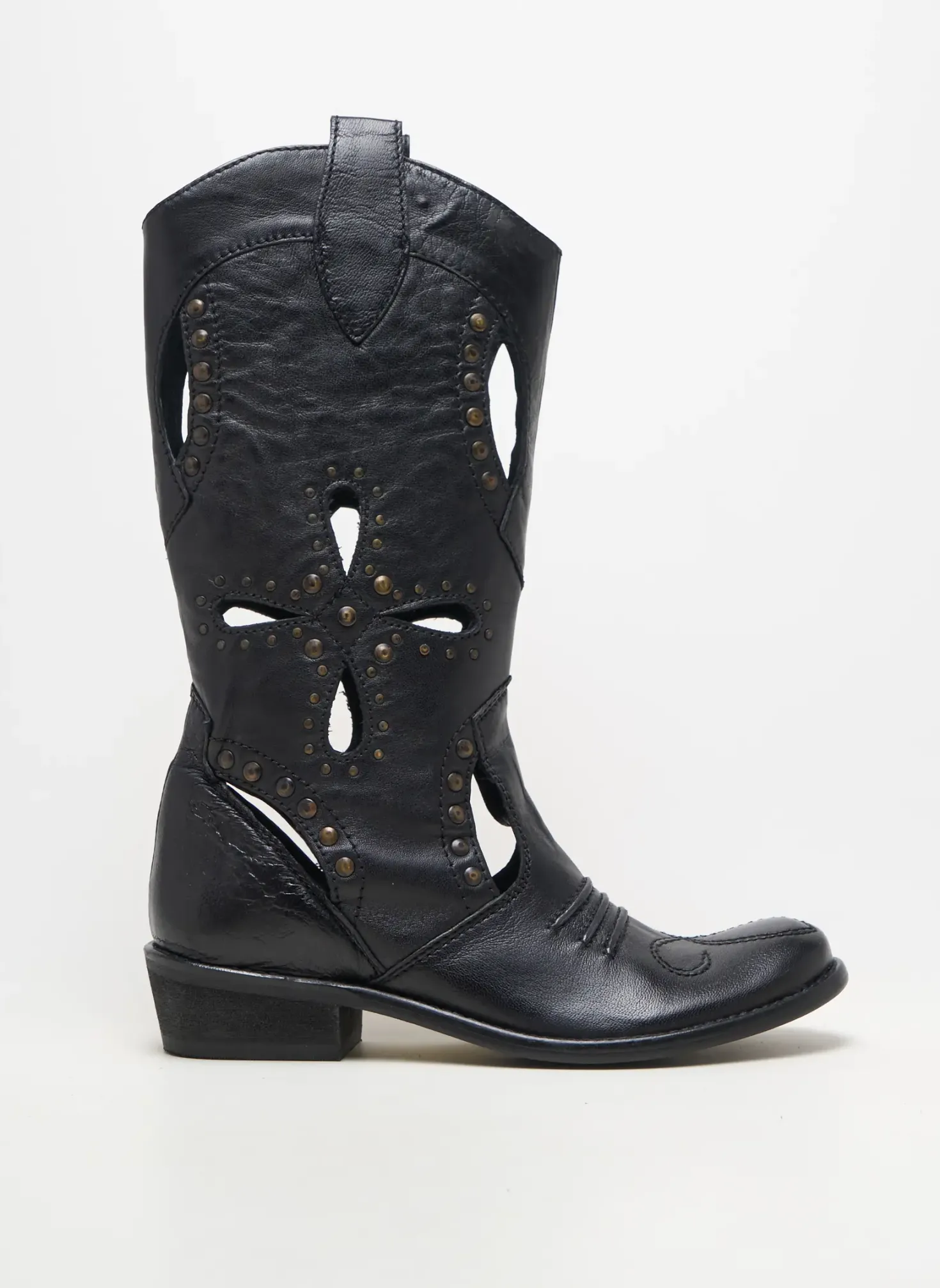 Bottes Ilario Ferucci Noir Talon De 4 À 6cm