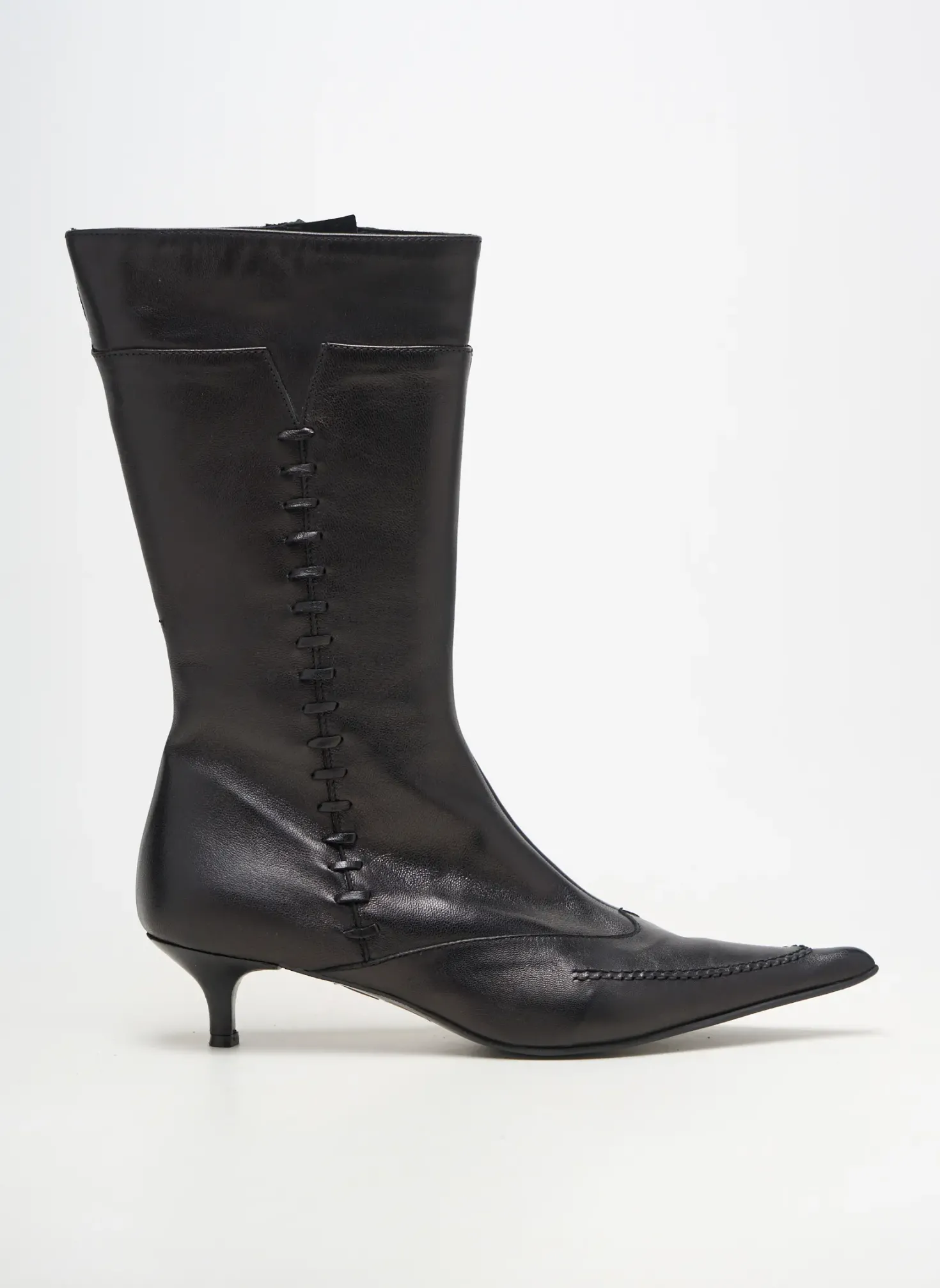 Bottes Ilario Ferucci Noir Talon De 4 À 6cm